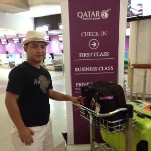 Qatar check in counter HKT