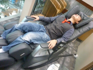 Massage inside SATS Changi